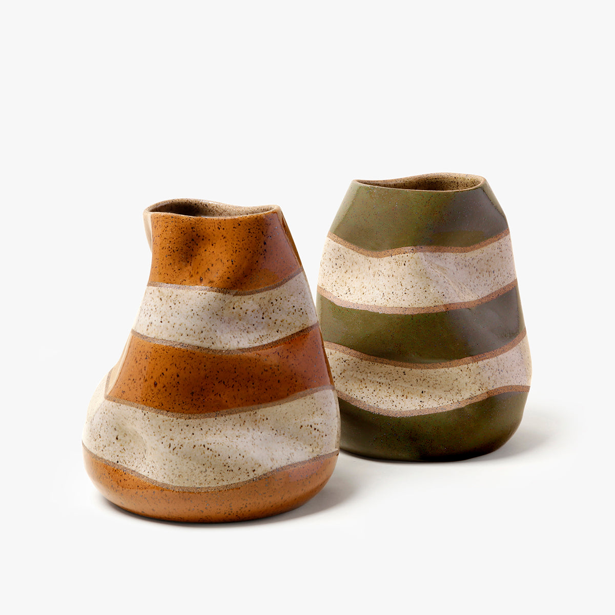 Vaso Lolla Stripes - Caramelo