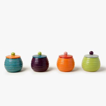 Caixinha Candle Colorblock - Roxo/Turquesa