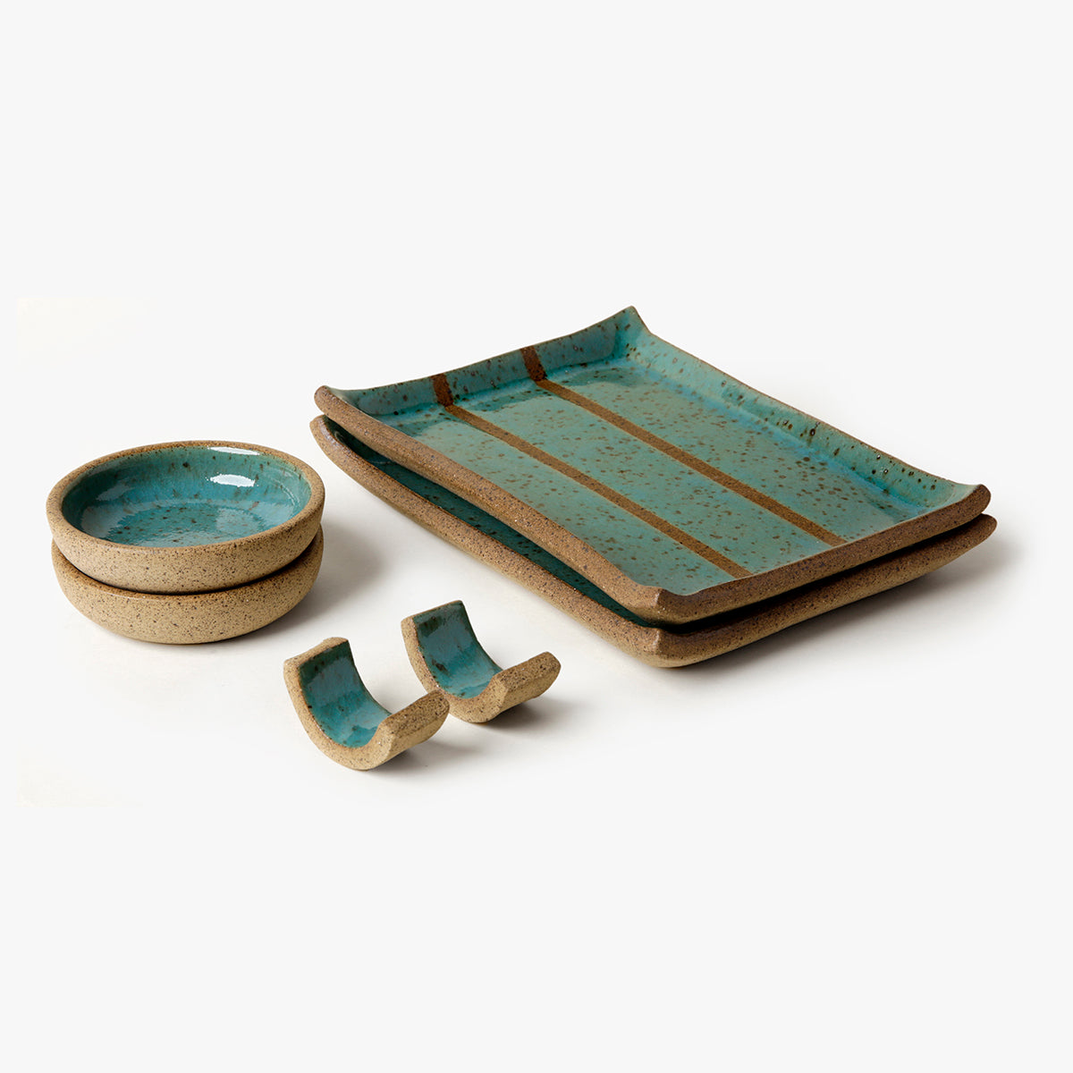 Set Sushi Tokyo Stripes - Turquesa