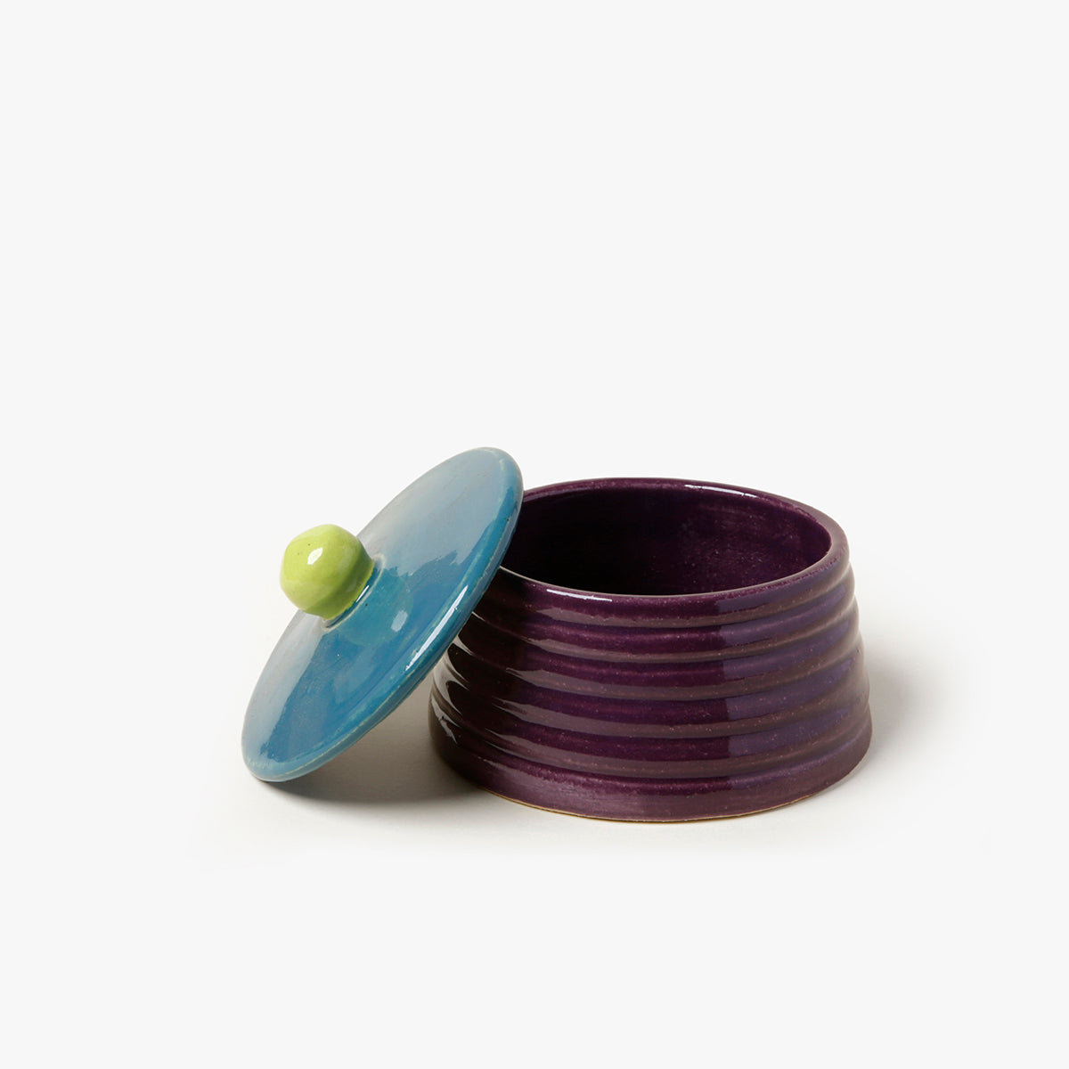 Caixinha Colorblock - Roxo/Turquesa