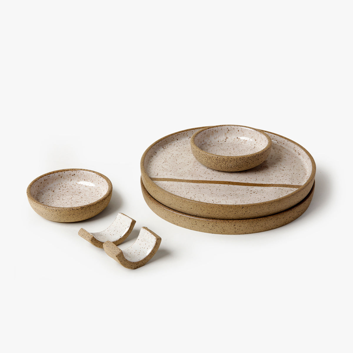 Set Sushi Osaka borda reta - Off White